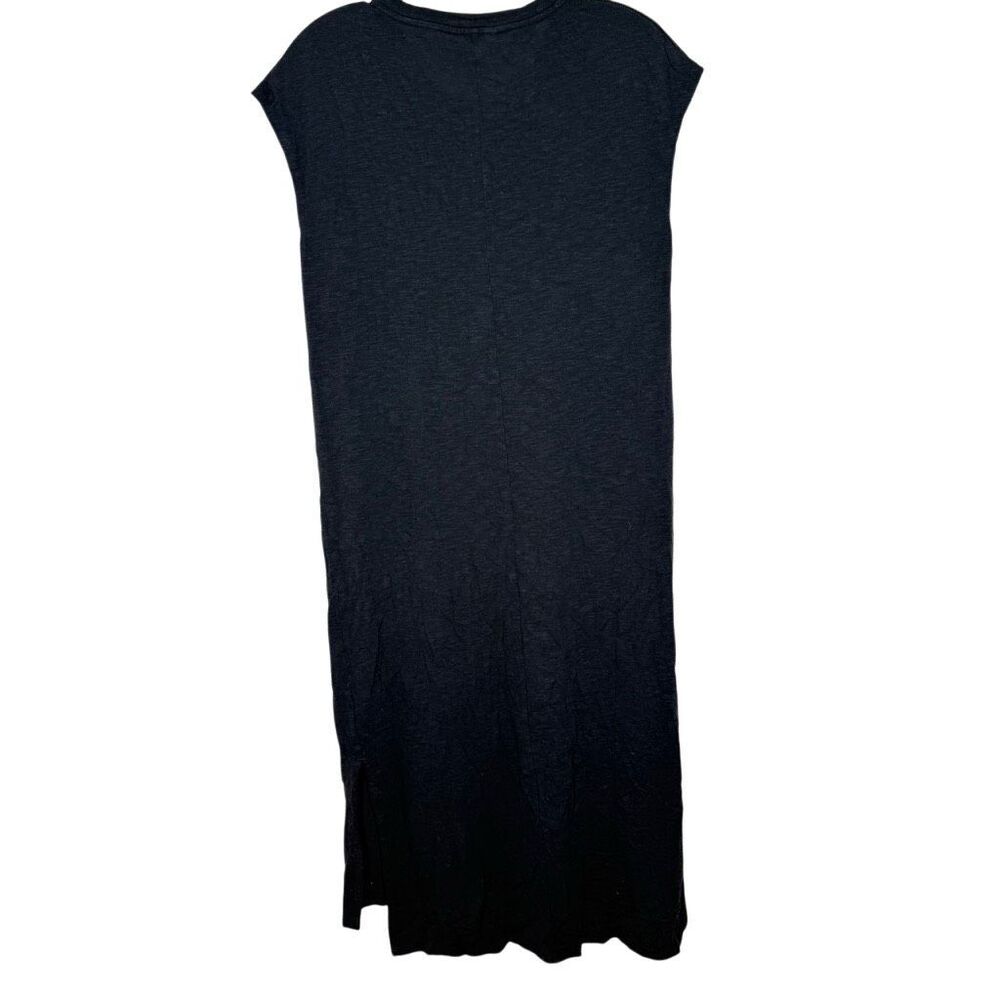 Madewell Black Short Sleeve Shirt Dress Size S Round Neck Casual Lightweight - Picture 5 of 10